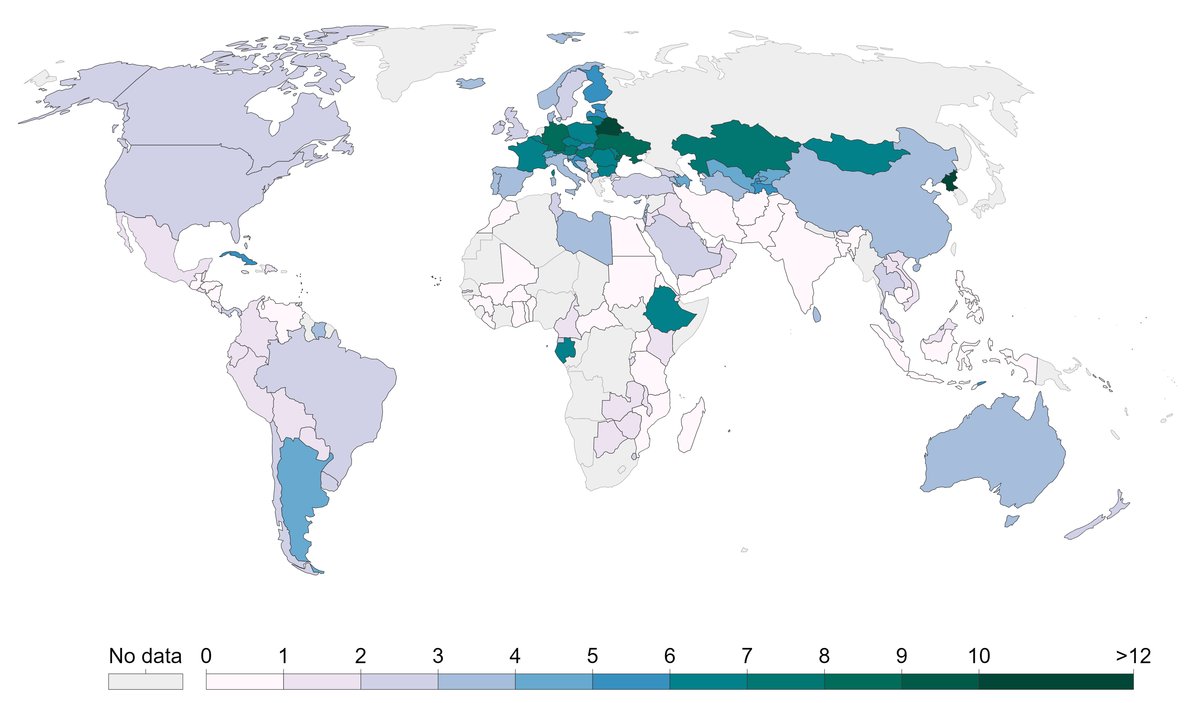 adapt2030's tweet image. Hospital beds (per 1,000 people)

data.worldbank.org/indicator/SH.M…

#hiddenhistory #cosmiccycles #gold #mudflood #grandsolarminimum #adapt2030 #climaterevolution #gotminiiceage #littleiceage #earthchanges #daviddubyne