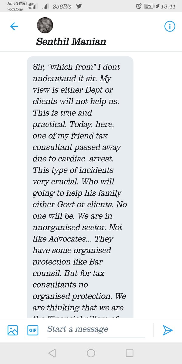 Paritalakiran's tweet photo. @CNBC_Awaaz @RoyLakshman
Govt cancelled winter session of parliament due to corona but govt wants people file GST, Income tax return on time. How could it's possible for a CA and tax Consultant to do his duty without getting corona #GSTAmnesty #extendduedates @cbic_india https://t.co/AoxCV8PXXB