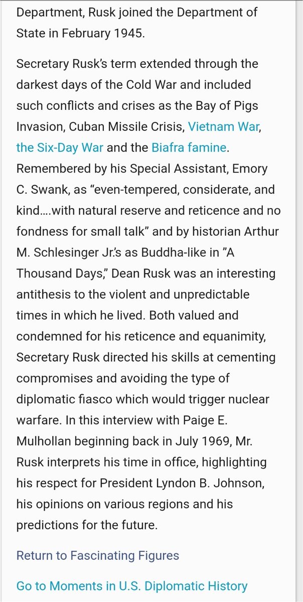 Dean Rusk's main task was to gain the control of Asia, especially China which was then under Communist rule of Mao & an ally of Russia. Later the Vietnam war & he also divided Korea.Swαmy did PhD in Economic growth & Income Distribution in Developing Nations (focusing on China)