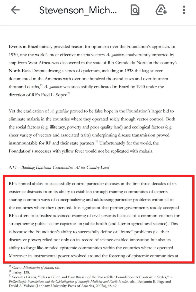 This is interesting, Micheal Stevenson writes in his research that Rockefeller Foundation(RF) decided to educate the bureaucrats so that they control the policy makings in developing countries. Swαmy & his wife Roxnα who met at Harvard, both were kins of Indian bureaucrats in GOI