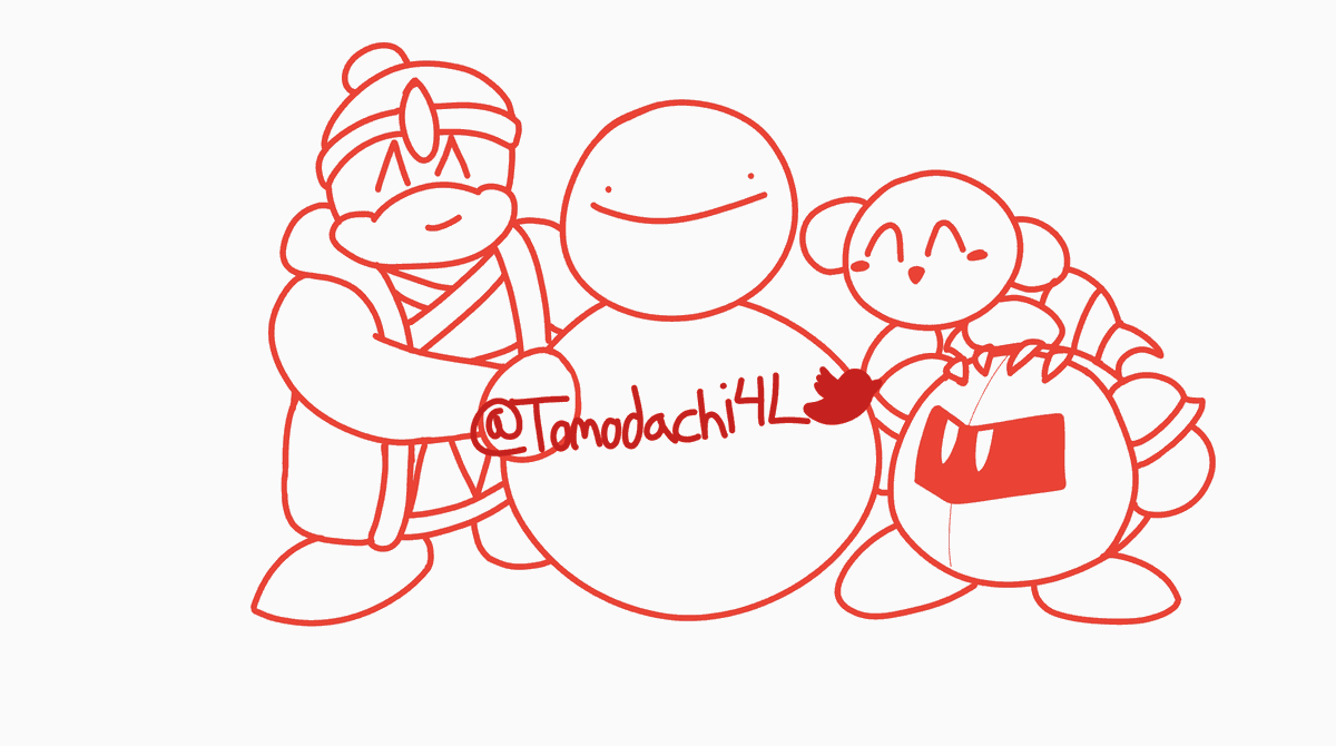 Tomodachi4L's tweet photo. Day 14 of #TomosDeDeDecember - Snowman
Dedede and the gang are building a snowman!

#KingDedede #Dedede #DeDeDecember #MetaKnight #Kirby #KirbyFanArt #Nintendo #Art #Artwork #ArtistOnTwitter #Drawing #Doodle #DigitalArt #DigitalArtwork #DigitalArtist #Snowman #Snow #Winter https://t.co/hMczb8eryw