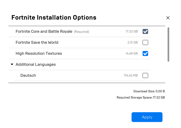 Fortnite Status On Twitter For Pc Players Who Want To Experience High Rez Textures With The 15 10 Patch You Will Need To Download An Additional Package You Can Find The Option On