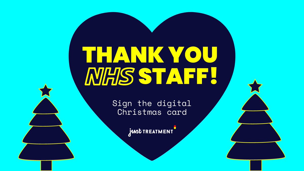 JustTreatment's tweet image. During the #COVID crisis, #NHS staff have put their lives on the line to protect us all. 🌈

Say thank you to health workers this Christmas by adding your name to our digital card ⬇️

justtreatment.org/thank-you-nhs 🎄