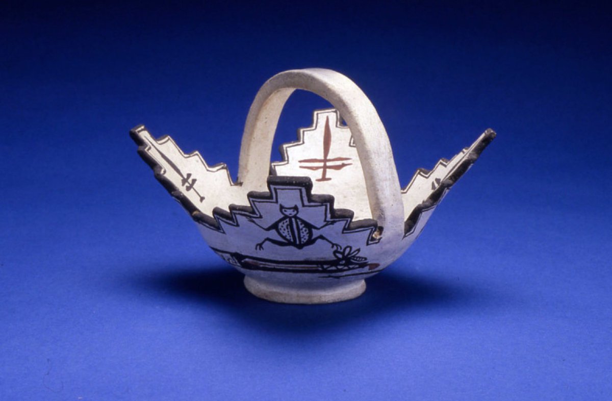 In 1879, the anthropologist Matilda Stevenson met We’wha. They became fast friends. Stevenson commissioned We’wha to make ceramics for the National Museum (still searchable in the online collections), and in 1886, brought We’wha to Washington DC as a Zuni ambassador.