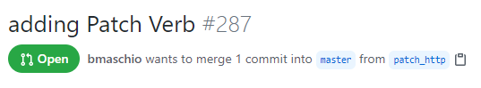 famontesi's tweet photo. Just accepted: a PATCH patch to access patches from @jolielang, by @balint_maschio..🤔
(It's a patch to give better access to http patch messages 😉.)
#MaintainerLife #microservices https://t.co/nYjhvBTfTI