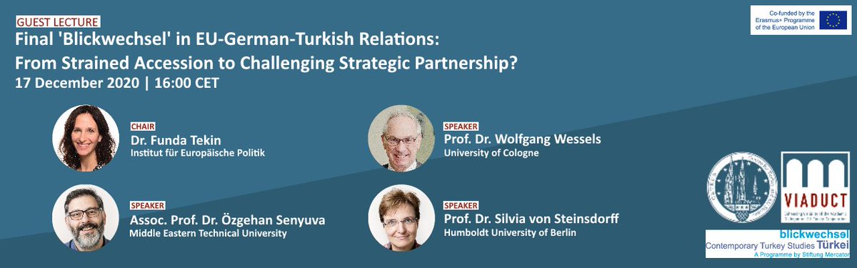 Five years ago, the ‘EU Turkey Statement’ on migration seemed to kick off the beginning of a new institutional relationship between the EU and Turkey

On THURSDAY we'll be discussing in the next #VIADUCT_EU Guest Lecture

➡️ uni-koeln.zoom.us/meeting/regist…