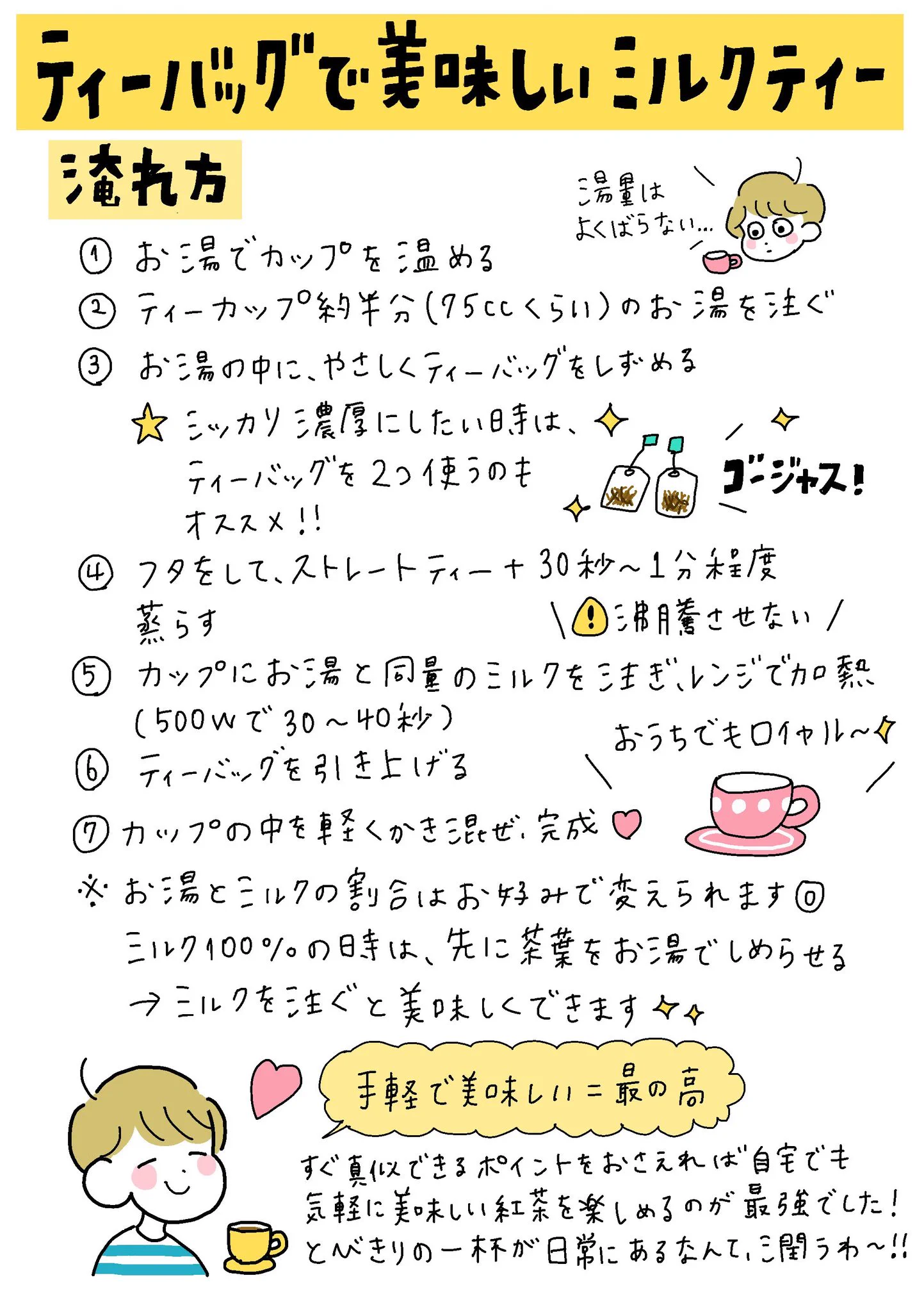 ティーバッグでも美味しくなる？美味しい紅茶の淹れ方！