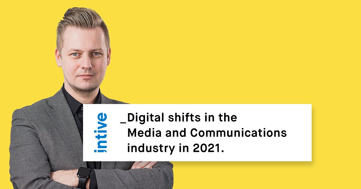 intive's tweet photo. #intive_interview: How has #Covid_19 affected the #media and #communications industry? What are the shifts in consumer behavior? Look for answers to these, and other questions, in our latest interview with @mprzepiorkowski, VP Sales, TMT at intive: https://t.co/zMH7cjbi44 https://t.co/BpKbBUINlD