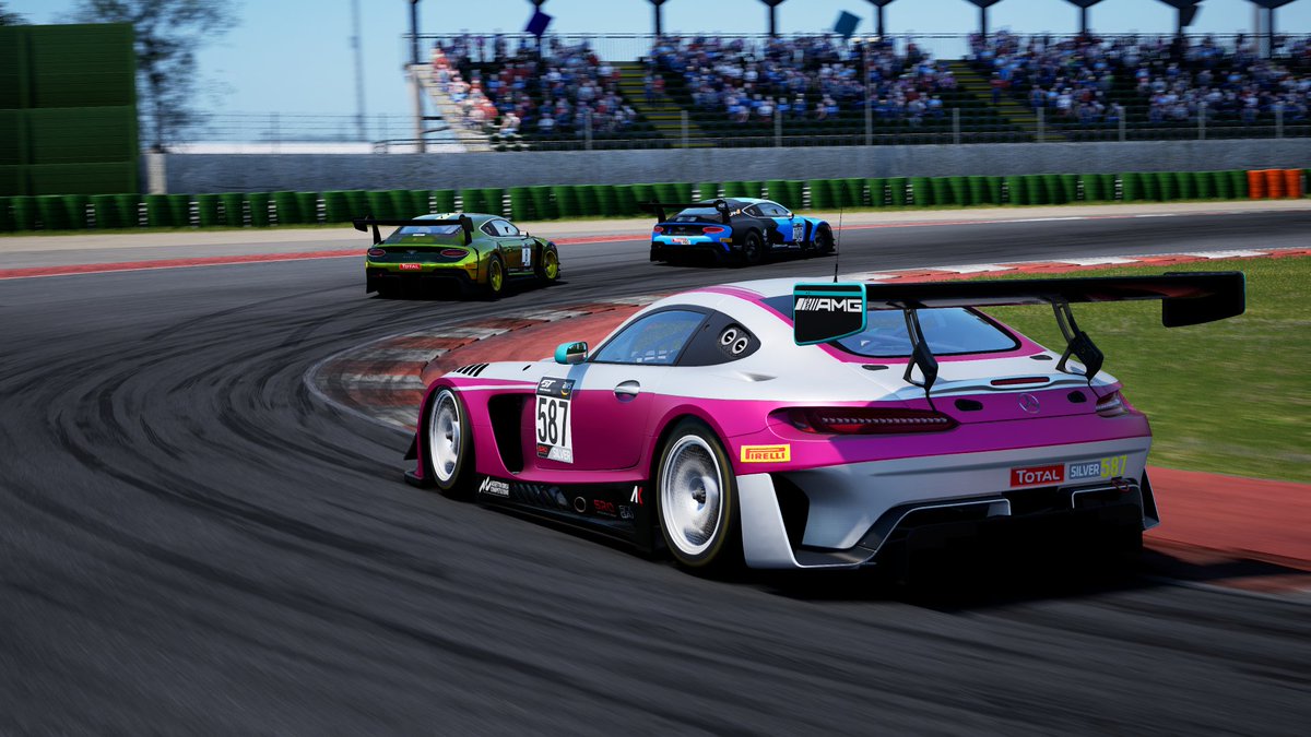sim_grid's tweet photo. Map1 Racing took a hard fought win in the Pro-AM division of the More Female Racers by @TMThrustmaster race at Misano last night.

BSKIT Motorsport MFR took second place, finishing ahead of Team Edison - genius racing bulbs. https://t.co/lWYw3Fjghy