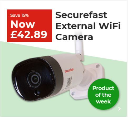 DenmansElectric's tweet image. Save 15% on #Securefast External #WiFi #Camera for #homesecurity with high-grade #IP67 waterproof #surveillance unit with 2 way audio capacity. Buy now! tinyurl.com/ybw34y8t