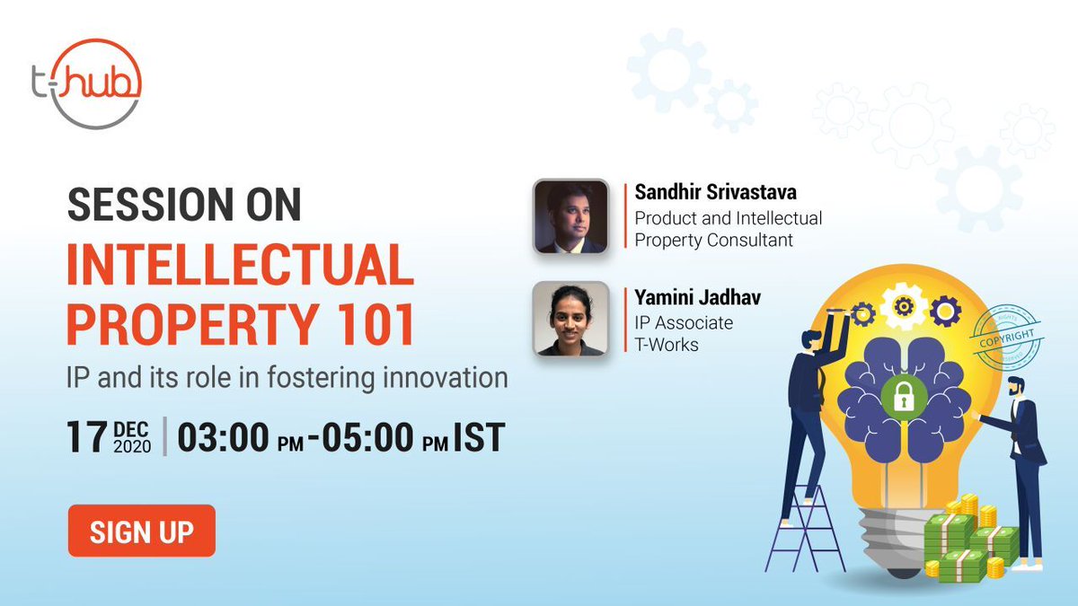 CMRTCofficial's tweet image. Join Sandhir Srivastava and Yamini Jadhav as they share insights on the critical role of #IntellectualProperty in the knowledge economy. Register for a session on 'Intellectual Property 101', bit.ly/34bd7qd

#IPWorkshop #ThubHyderabad #TWorks