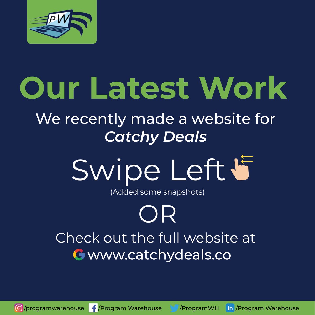 ProgramWH's tweet photo. Check out our latest work at https://t.co/7rEml6BbnE
.
.
#website #teamwork #latest #new #fresh #coding #programwarehouse https://t.co/CFK1WUXyxU