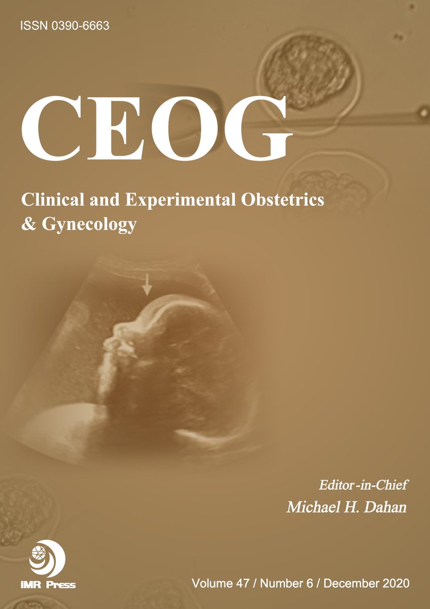 CEOGjournal's tweet photo. 📢📢📢Clinical and Experimental #Obstetrics & #Gynecology (#CEOGJournal ) VOLUME 47 ISSUE 6 has been published online!!!☺️☺️
👉Welcome to read the latest issue at https://t.co/rqjeR3x6E3
👉Welcome to subsribe!!! Find more information at https://t.co/JfruBikTWL https://t.co/XWGCtvbCTT