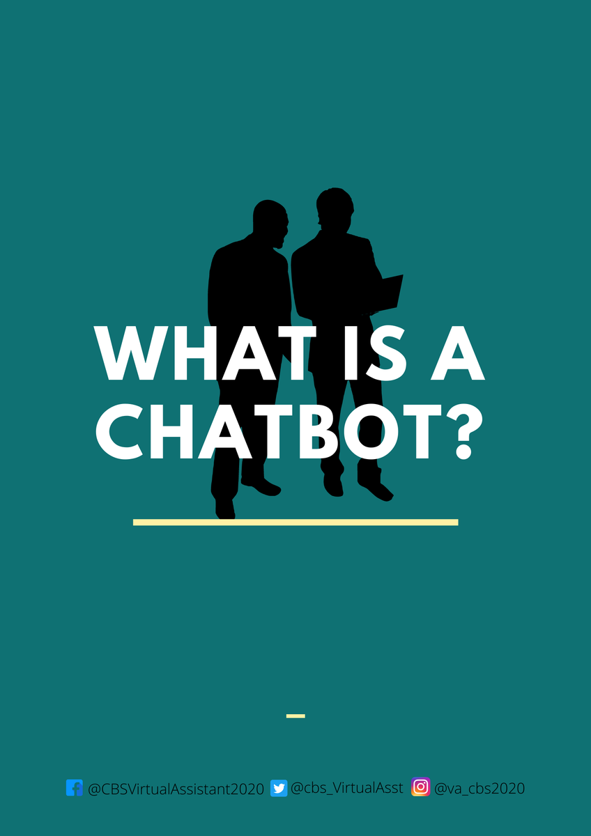 tiansindayenva's tweet photo. A Chatbot is an automated messaging software that uses AI to simulate human conversation. Bots are programmed to know queries, offer answers, and perform all kinds of complex tasks.
#Chatbot
#VirtualAssistant
#SocialMedia
#Freelancer
#Business
#professional
#CBS_VirtualAssistant https://t.co/zQCWpdvnUE