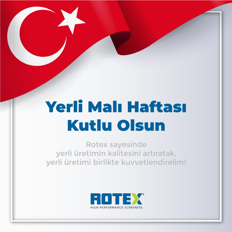 Rotex ile yerli üretimin kalitesini artırın. Yerli üretimin kalitesini artırarak ihracatınızı kuvvetlendirin.

#rotexturkey, #rotex, #endüstriyeleleyiciler, #screeners, #yerlimalı, #madeinturkey