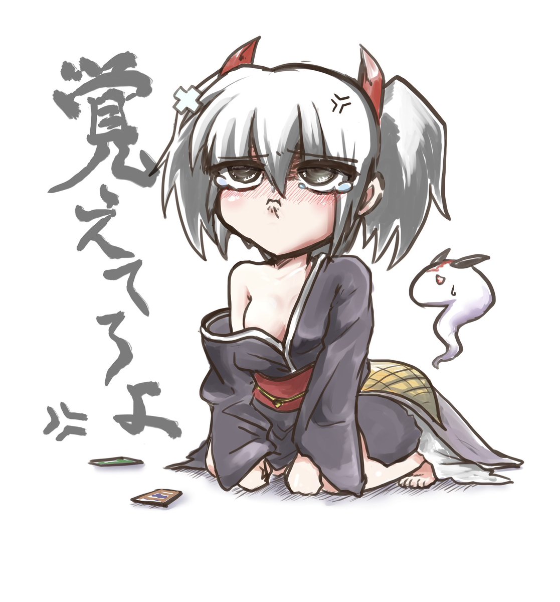 遊戯王 遊戯王 幽鬼うさぎ うさぎで止めるところが分からなくて結局負けたあと あの時止 封印されしマイケルの右足 Skeb募集のイラスト