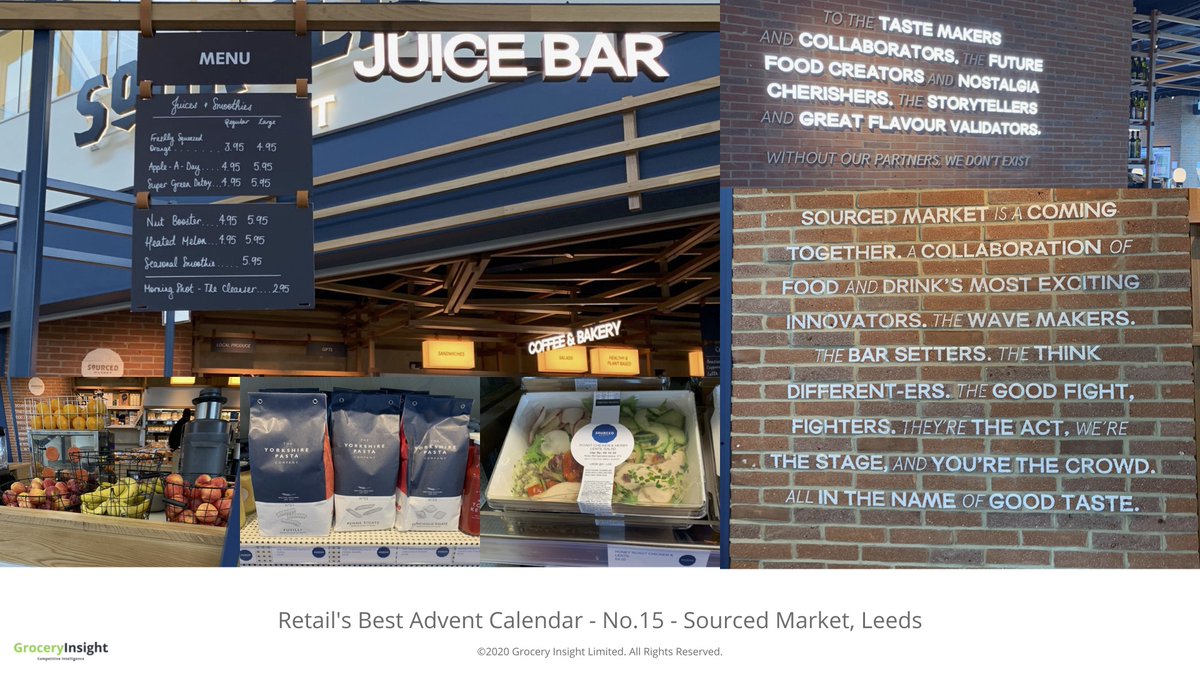 Retail's best advent calendar. 

15th December. 

Sourced Market, Leeds.

A 'farm shop at the services' style operation on the M1 nr Leeds, a strong focus on local fresh and food to go. Offering real progression for the travelling customer.