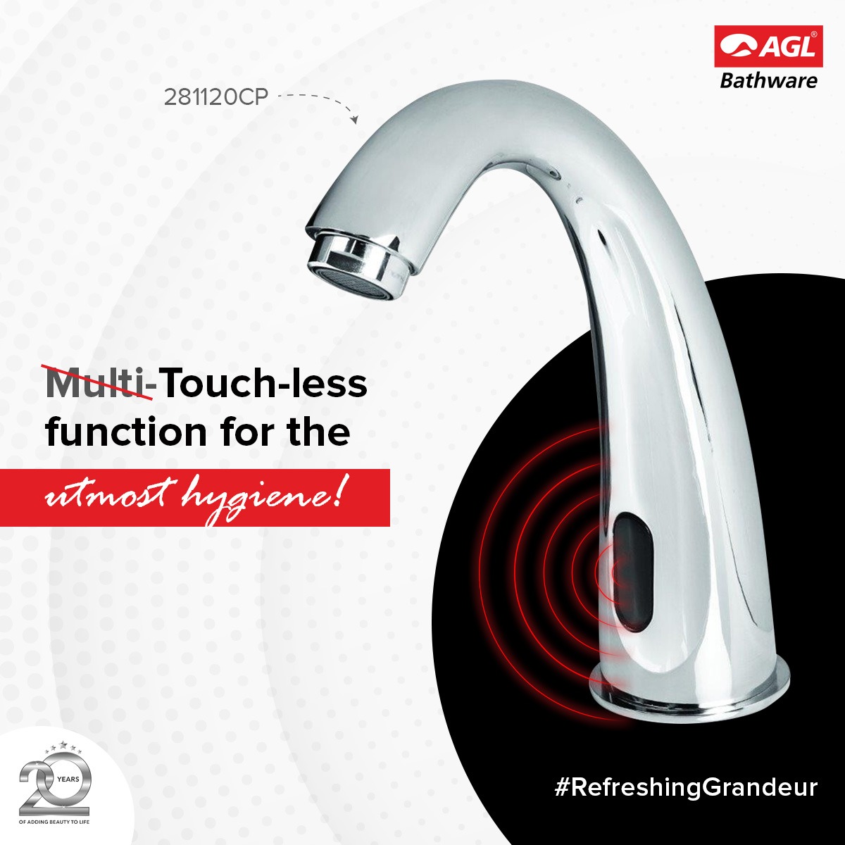 AGLTILESWORLD's tweet photo. Adopt the hygienic way of living with AGL Sensor Tap!

Visit your nearest AGL Showroom to explore its features in detail!

#AGL #HarHindustaniKiPasand #Bathware #AGLBathware #Faucets #SensorTap #BeautifulLife #AGLTiles #India https://t.co/CbI7VGIJII