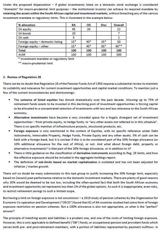 Nerina_Visser's tweet photo. Considerations on the (currently suspended) Exchange Control Circular 15/2020 - my comments submitted to the joint task group today #ExconCircular #Reg28 #ETFs @SAReserveBank @TreasuryRSA @FSCA_ZA https://t.co/3qcCZdv0Uh