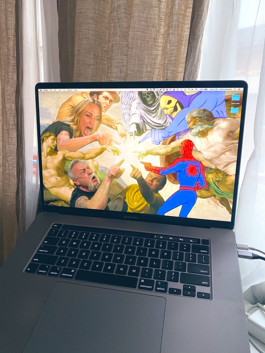 I think this desktop wallpaper wins... thanks @kirkobyte for sharing 🙈💁‍♀️❤️