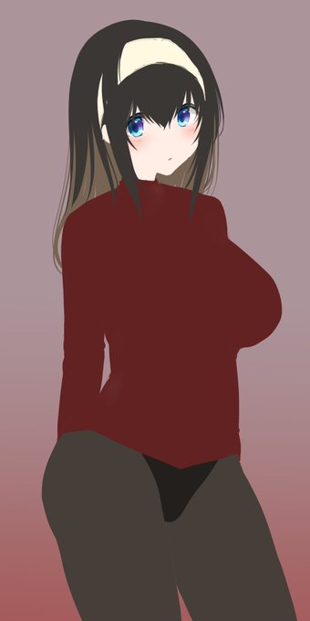 線画嫌だからってラフに下塗りして塗った  暫くこのスタイルで模索しよ… 