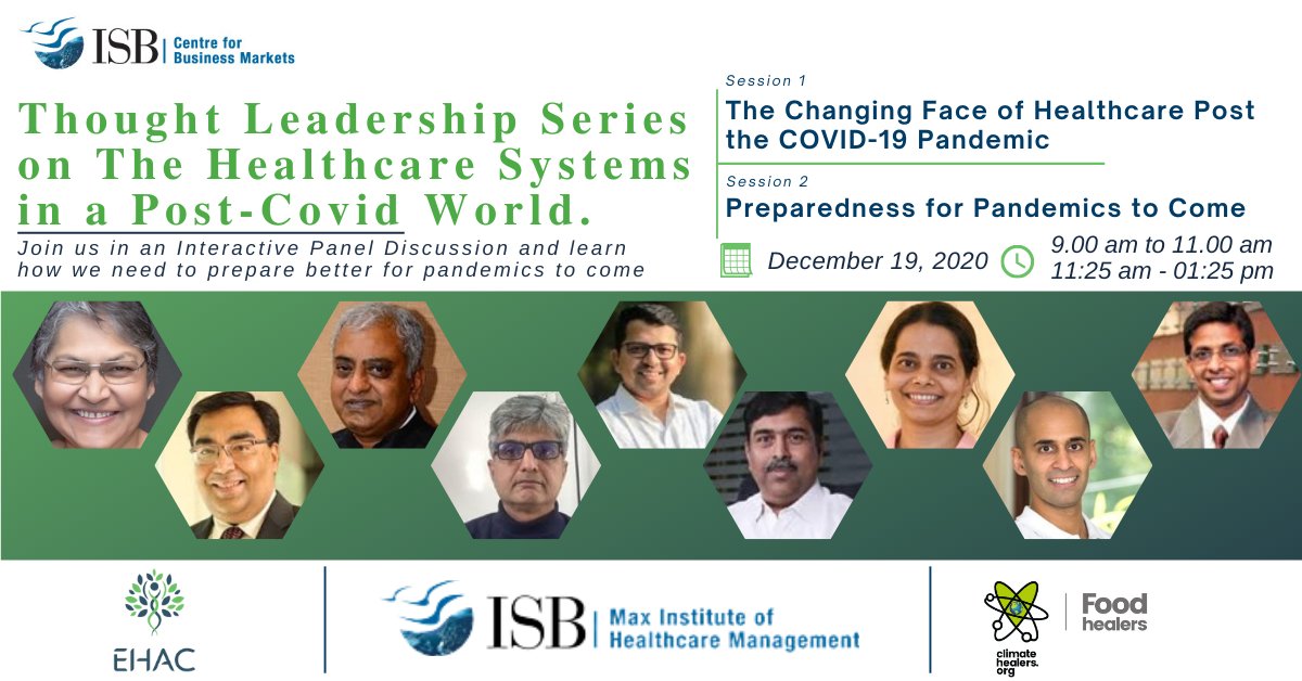 ISBCBM's tweet photo. ISB-CBM invites you for a Thought Leadership session. We have an exciting line-up of speakers who will share their experiences and responses in mitigating the COVID crisis. What will change going forward in healthcare sector and the approach to it
Join us: https://t.co/EwqIgDk7pF https://t.co/O2knhHjdst
