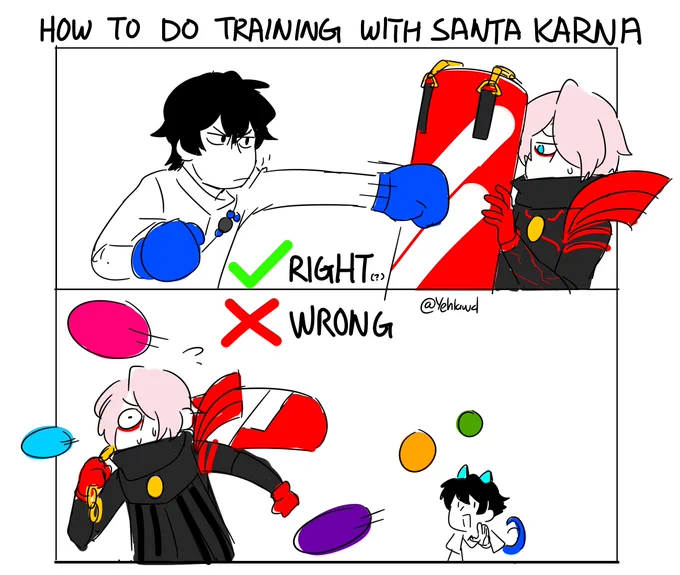 Santa Karna and His Punching Bag... #FGO #FateGO 