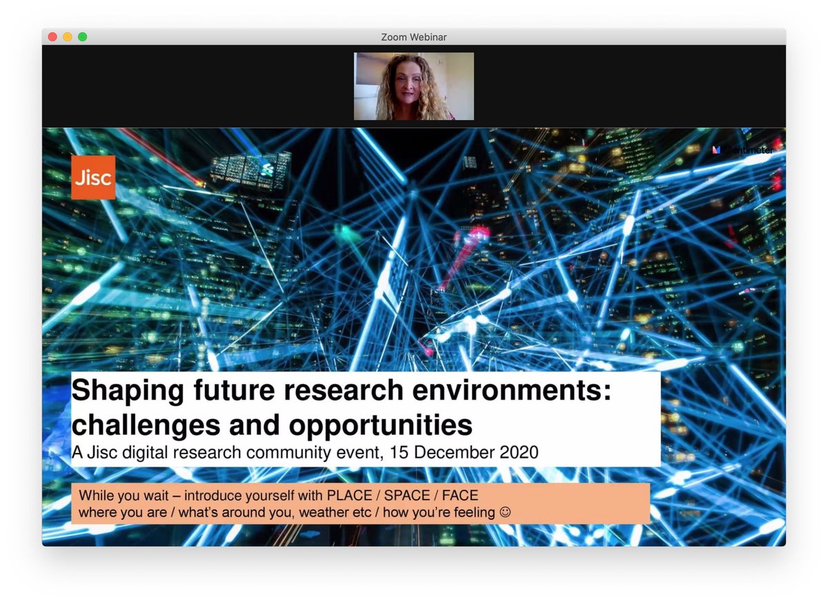alexmikro's tweet photo. Currently attending the kick-off webinar of the brand new @Jisc digital research community #JiscDigiRes - looking forward to connecting with other researchers and peers! https://t.co/65jVByeDjk