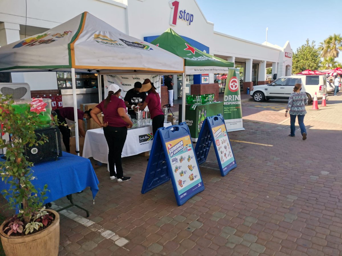 FSGLTA's tweet photo. Tourism Summer Campaign in partnership with Heineken at the Engen One Stop on the N1 Bloemfontein. 
Discover and explore hidden gems, rich and diverse landscape of Free State this summer.
#summerdifferently #rediscoverandexplorefs #drinkresponsibly https://t.co/Imvt795mKP
