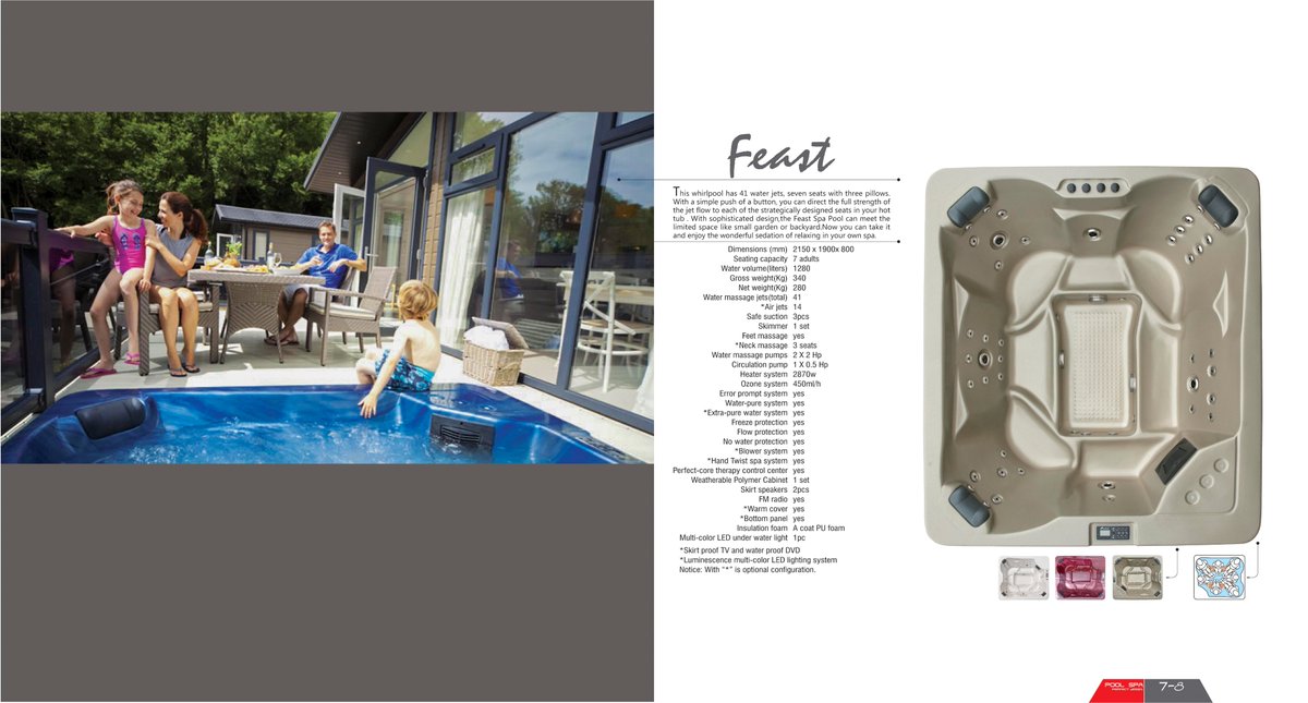 People need our outdoor spa pool hot tub to pass the boring time during the COVID 19 term