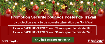 TDSYNNEX_France's tweet photo. Nouvelle promotion chez Tech Data !

@SonicWall vous fait bénéficier d'une remise pour sécuriser vos Postes de Travail. 
Pour en savoir plus sur les promotions du moment  👉https://t.co/P9a2IYBRrM 

#techdatafrance #sonicwall #promotion #sécurité https://t.co/tjxeo318HJ