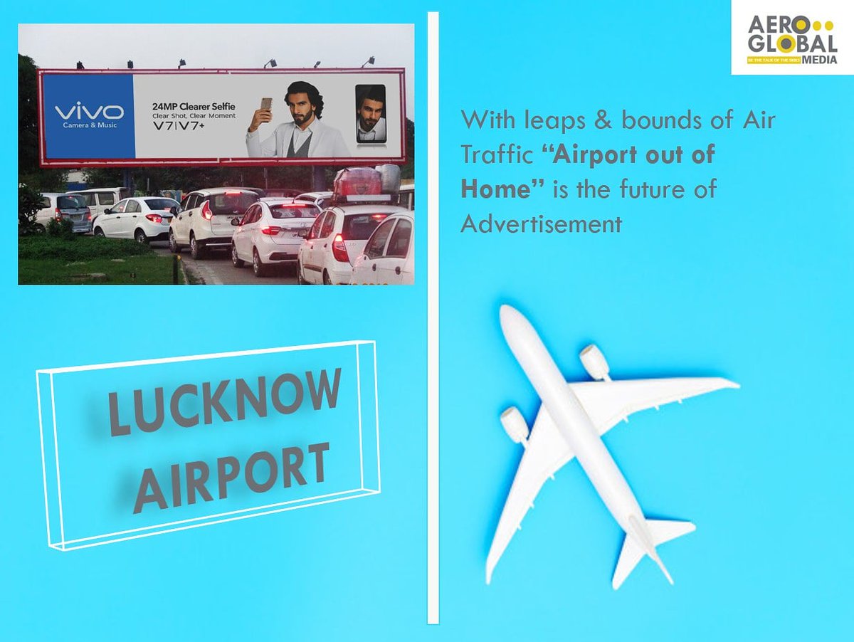 MediaAero's tweet photo. Contact us today for this site 

#agm #aerolife #aeroglobalmedia #marketing  #aooh #advertisingcampaign #advertisingphotography #advertising #advertisingagencies #advertising_agency #advertiseyourbusiness #ads #adlife  #lucknowairport #sigmatradewings
#lucknowdiaries #lucknow https://t.co/i4q58r8qr4