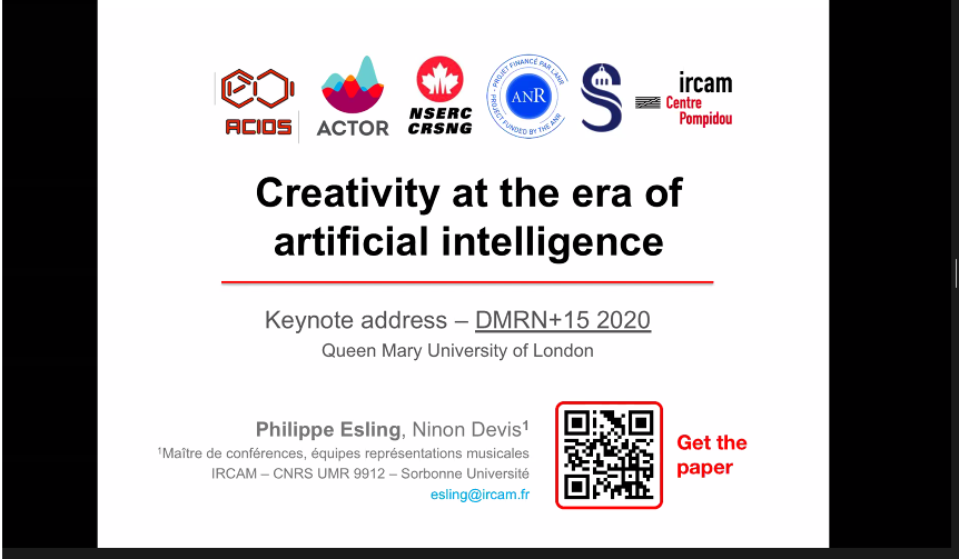 DrSoniaWilkie's tweet photo. #DMRN+15 kicks off with a #veryMetal keynote by Phillippe Esling @Ircam. Thankyou @c4dm @QMEECS @QMUL for running virtually! https://t.co/INx7cNeOSY