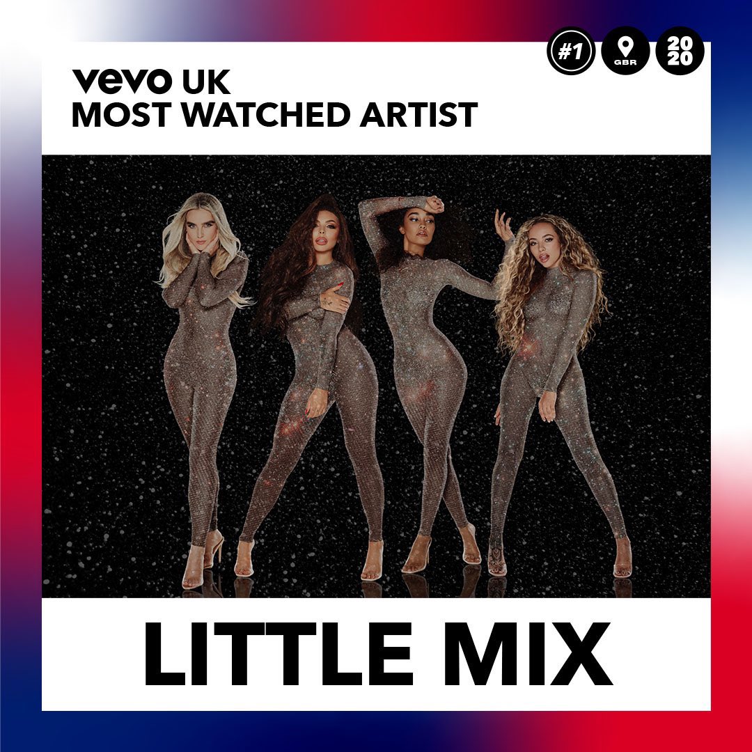 mixermanagement's tweet photo. Little Mix were the most watched artist on VEVO UK this year! 👏

@LittleMix @Vevo_UK https://t.co/7zjlwlmcE4