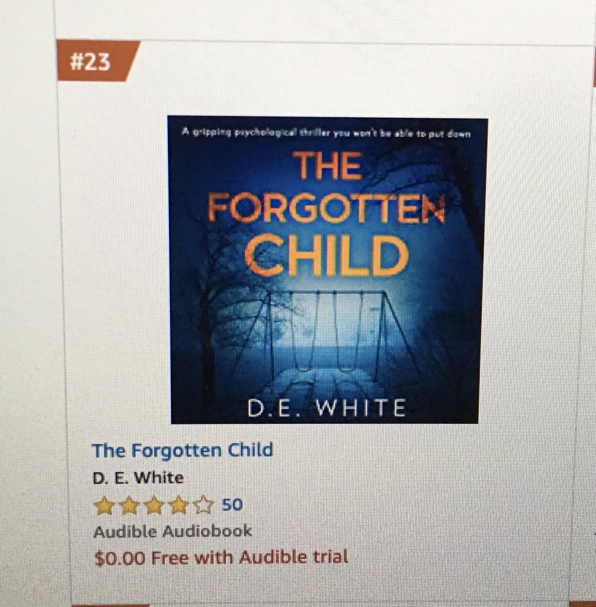 DEWhiteAuthor's tweet photo. OMG I see orange #bestseller tags for gangland thriller The Forgotten Child🇺🇸🇺🇸🇺🇸🇺🇸🇺🇸🇺🇸
🎉25 overall top 💯
🎉1 in Women’s Detective Fiction
🎉1 in Heist Crime
🎉1 in Urban Life
🎉25 Audible Urban Fiction
Thank you @HQstories @Belinda_Toor @abifenton https://t.co/AIIwQXddzU