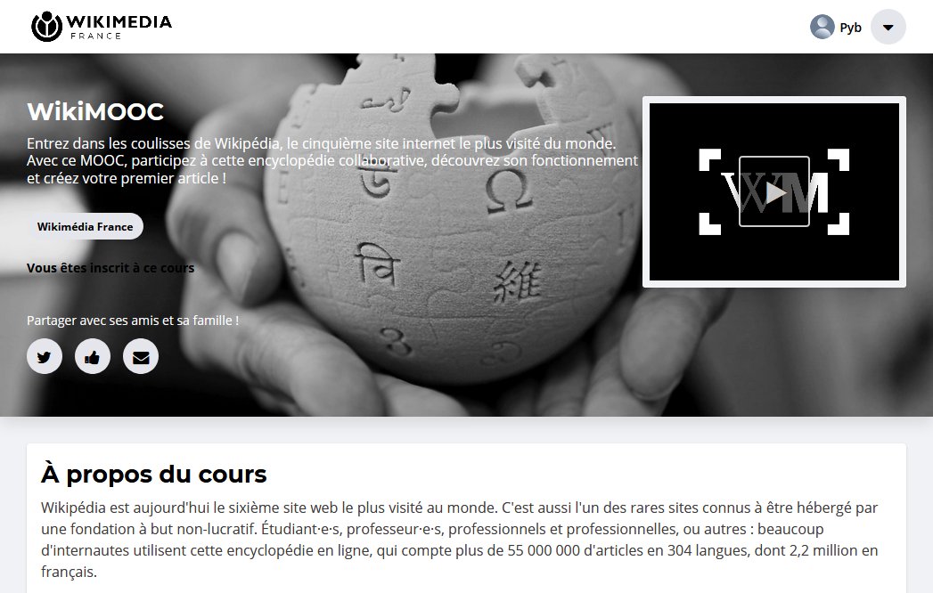 Pyb75's tweet photo. .@Wikimedia_Fr a décidé de renforcer ses actions de formation à distance. Merci à @FunMooc d'avoir hébergé nos #WikiMOOC, il est temps de prendre notre autonomie et proposer d'héberger les cours des autres acteurs du mouvement Wikimedia. #eLearning #Mooc https://t.co/3xcKSblm5a