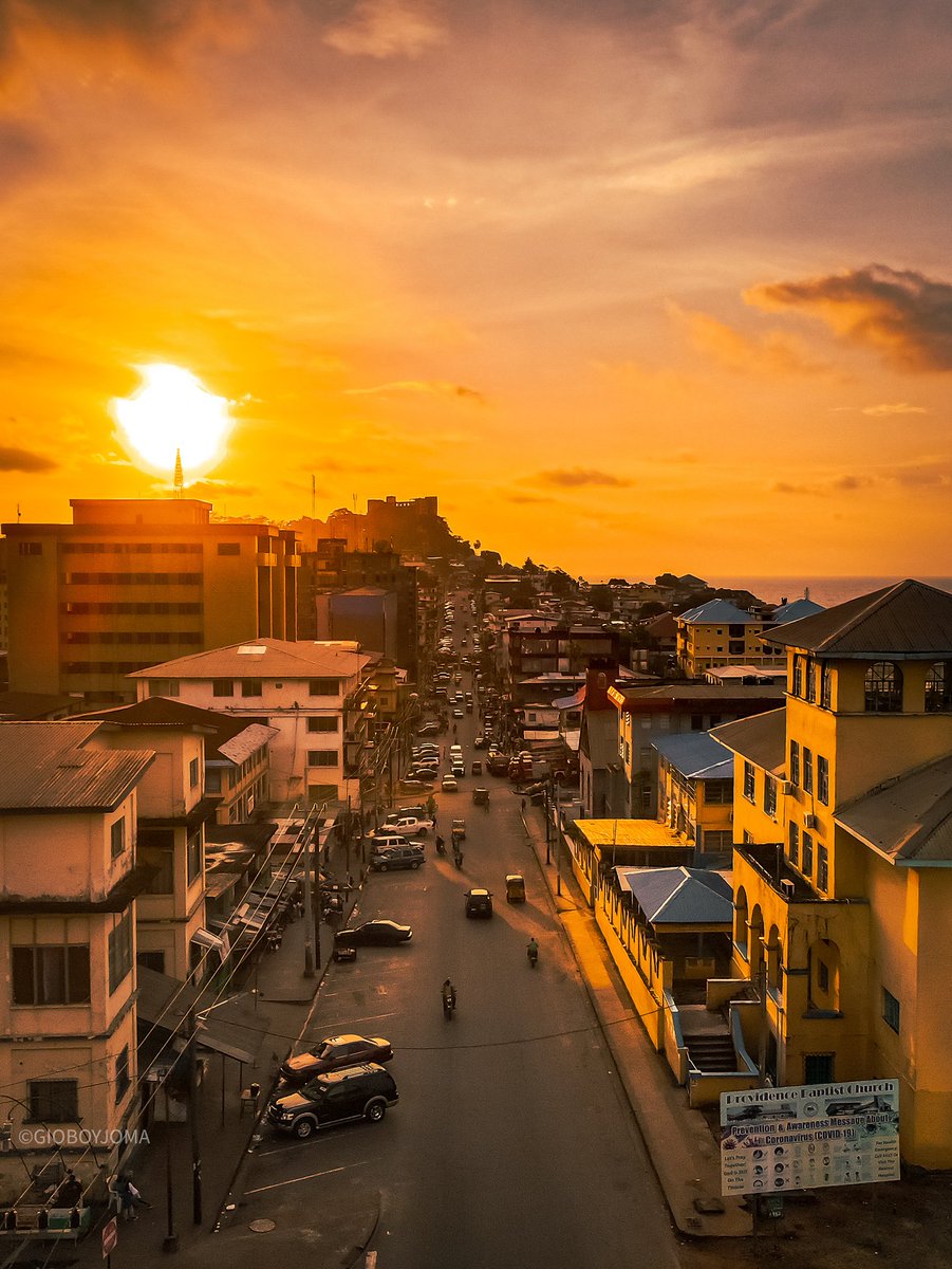 gioboyjoma's tweet photo. Sunset over Ashmun Street, Monrovia, Liberia🇱🇷.
#dji #nature #liberia #djimavicair2 #libpositives #visitliberia #jostravel #sunsetocean #clouds #checkoutafrica #africa #westafrica #roads #travelafrica #travelafrique #sky #thebrightcontinent #cnnafrica #forafricans https://t.co/HgUfpdi4wf