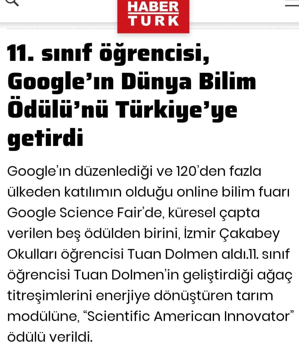 OrdanBurdanurd2's tweet image. #googlescıencefaır
#ödül #Google #başarıhikayesi
#tuandolmen #Tuerkiye #türkiye