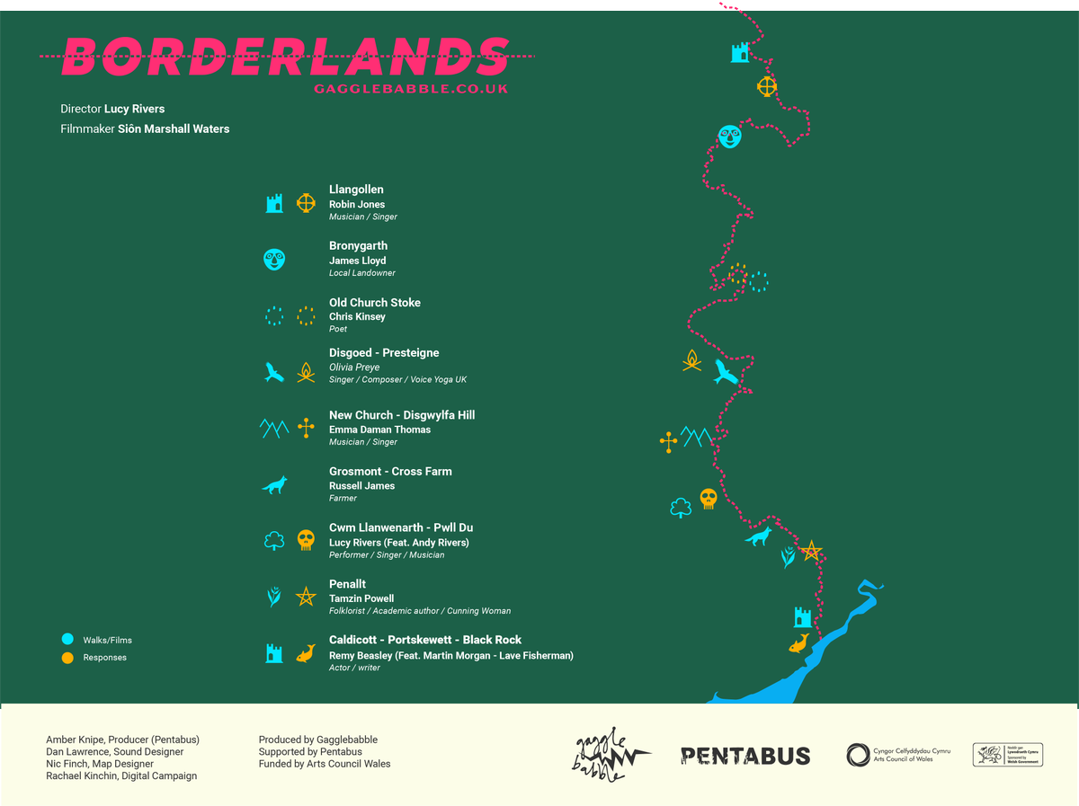 gagglebabble1's tweet photo. Launching our #Borderlands interactive Map! https://t.co/EOMGCnpW9U Take a walk along the border with locals as your guide.  Pop on your headphones, sit back and Immerse yourself in the sights, sounds, stories and landscape of the Welsh Marches  @PentabusTheatre @Arts_Wales_ https://t.co/zMh4mz6aa0