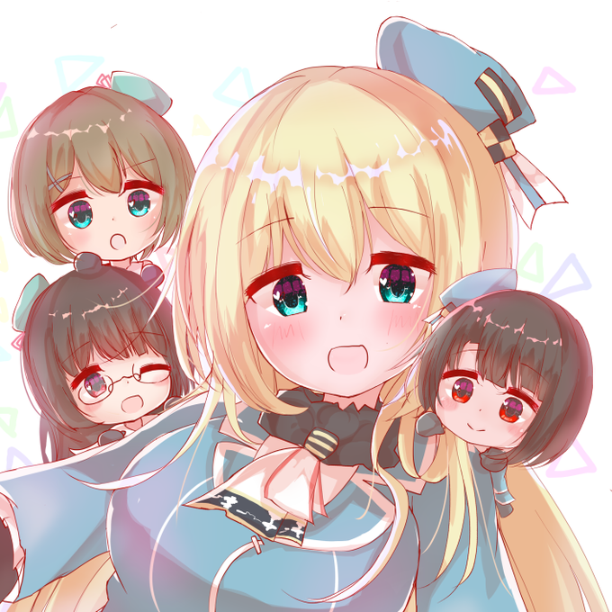 肩乗り姉妹

#艦これ #高雄 #愛宕 #摩耶 #鳥海 
