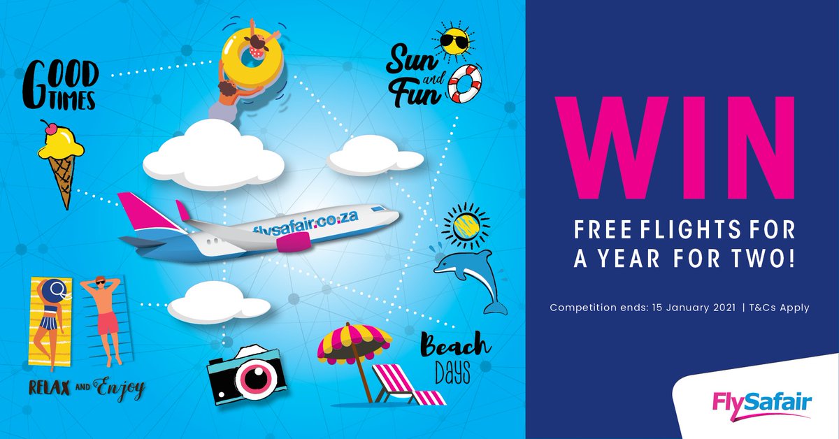 FlySafair's tweet photo. What does unlimited really mean? It means no boundaries &amp; ultimate freedom. And if you’re the winner of our infamous Free2Fly competition, it means free flights for a whole year for you &amp; a friend! So, what are you waiting for?

Enter at https://t.co/uP0o2nJiKv

T's&amp;C's apply https://t.co/NsRlED9scc