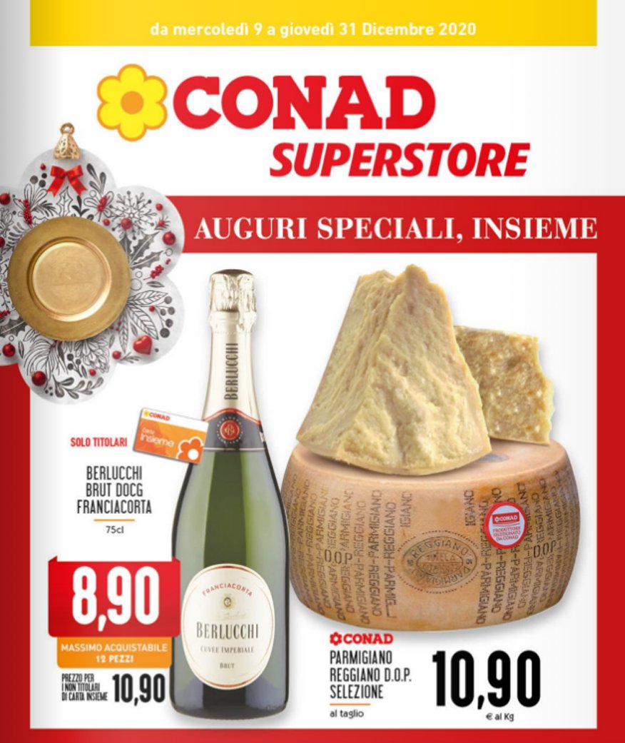 ccpegaso's tweet photo. 🌼 AUGURI SPECIALI, INSIEME! 🌼
fino al 31 DICEMBRE
⬇⬇⬇SCOPRI TUTTE LE PROMOZIONI QUI ⬇⬇⬇
https://t.co/1ocA5VLtwu
#conadsuperstore #conadpagani #pegasopagani #offerte https://t.co/ddAdqBqJeE