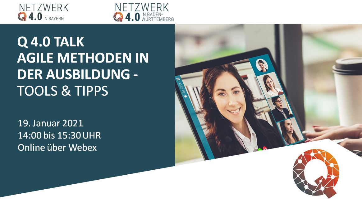 Jetzt anmelden zum Q 4.0 Talk der NETZWERKE <a href="/Q40_Bayern/">Netzwerk Q 4.0 in Bayern</a> und @Q40_Suedwest am 19.01! Unser Thema: Agile Ausbildung mit Fachexperte Harald Eder (Agiler Lerncoach - DATEV) Hier geht´s zur Anmeldung: bit.ly/2LyW9LL #Digitalisierung #Agilität #Ausbildung
