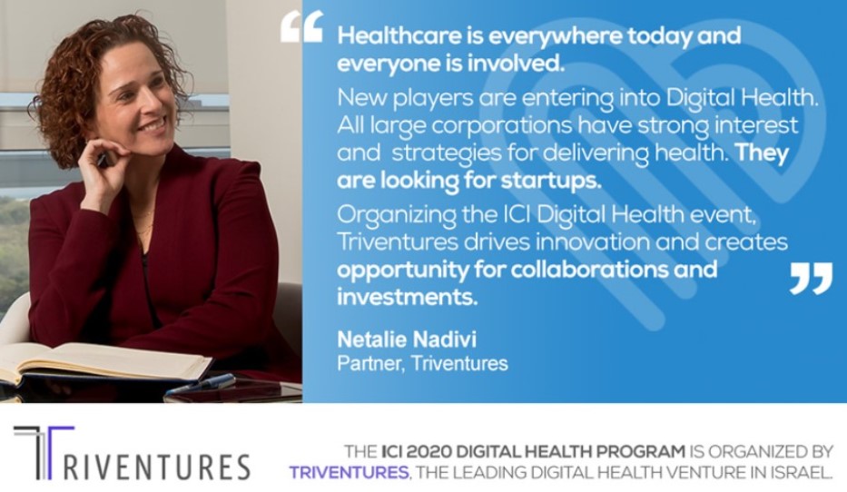 "Healthcare is everywhere" - listen to Netalie Nadivi point of view in the ICI 2020 Audio Podcast: lnkd.in/dkBCf6J

👁‍🗨Find more interviews with ICI FOR ALL directors and speakers: lnkd.in/etV3z-y

#onlineevent  #medicaldevice #ICI2020 #ICIforAll
<a href="/TriventuresVC/">Triventures</a>