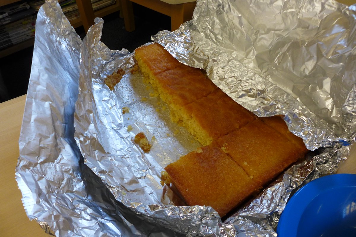 Thank you - cake from the clerk to the governors.  I should leave more often.  Just for the record - very lemony and delicious! (No, I just had one piece).