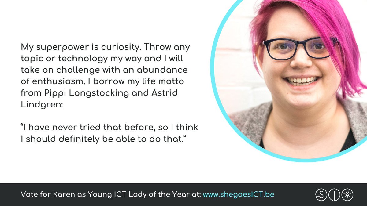 StellarLabs_io's tweet photo. "I have never tried that before, so I think I should definitely be able to do it" is Karen's life motto. So does that mean she'll definitely be able to win #youngictladyoftheyear ?! We think so. Vote for her here: https://t.co/AeygwlG1HA #shegoesict #youngictladyoftheyear https://t.co/oo8bLO2SOl
