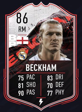 FUT21_Guru's tweet photo. Beckham is here ☄️🤯 https://t.co/FyDqDIKzCH