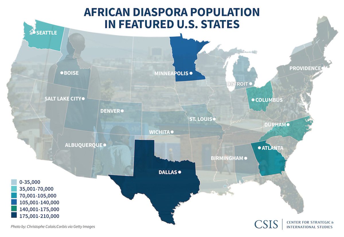 Africa’s diaspora enrich many cities’ cultural lives. In Boise, nearly a thousand refugees from Africa, Asia, and the Middle East journey to Idaho to make a new life. In 2019  @dispatcheditor affirmed that “people from throughout Africa help make up Ohio’s identity.”