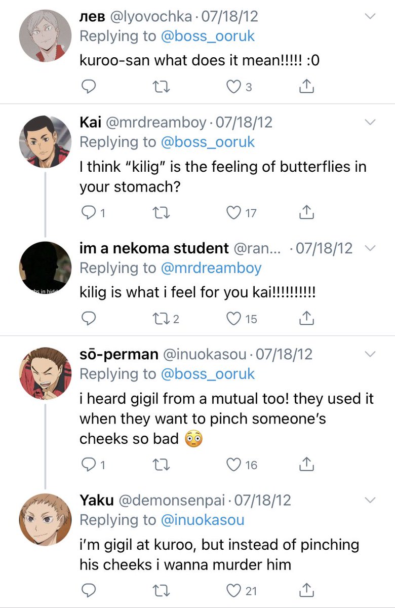 krtskdaily's tweet image. EXHIBIT J — keeping up with kuroo and his sappy multilingual pining