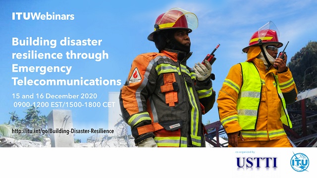 DoreenBogdan's tweet photo. Excited to be teaming up today with our @USTTI partners for 2 public webinars dedicated to building ICT resilience and capacity for saving lives and limiting the impact of natural and manmade hazards.  Join us!  #COVID19 #DigitalCooperation #LeaveNoOneBehind https://t.co/ep1Jh753zF